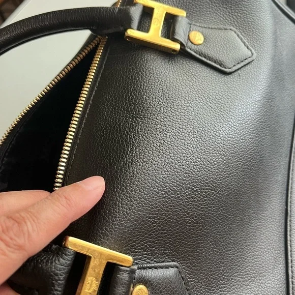 MCM BLACK LEATHER HANDBAG - Picture 10 of 14